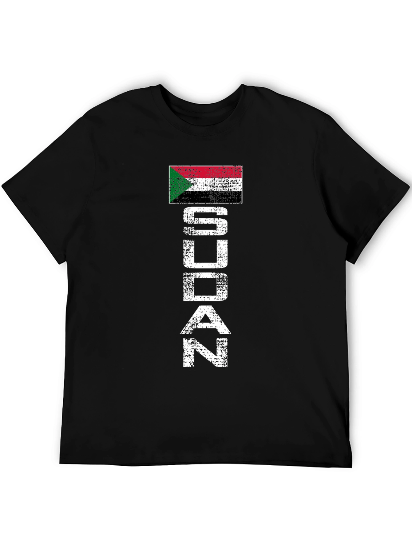 Sudan Flag Distressed T-Shirt