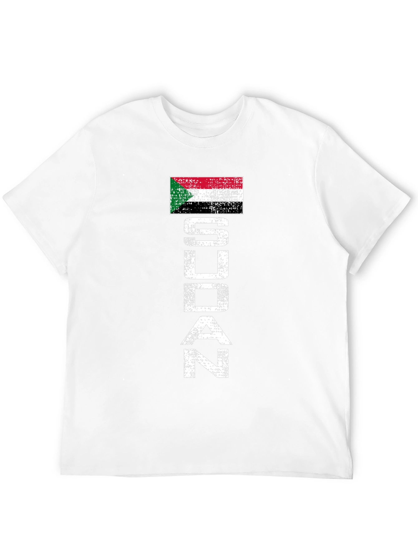 Sudan Flag Distressed T-Shirt