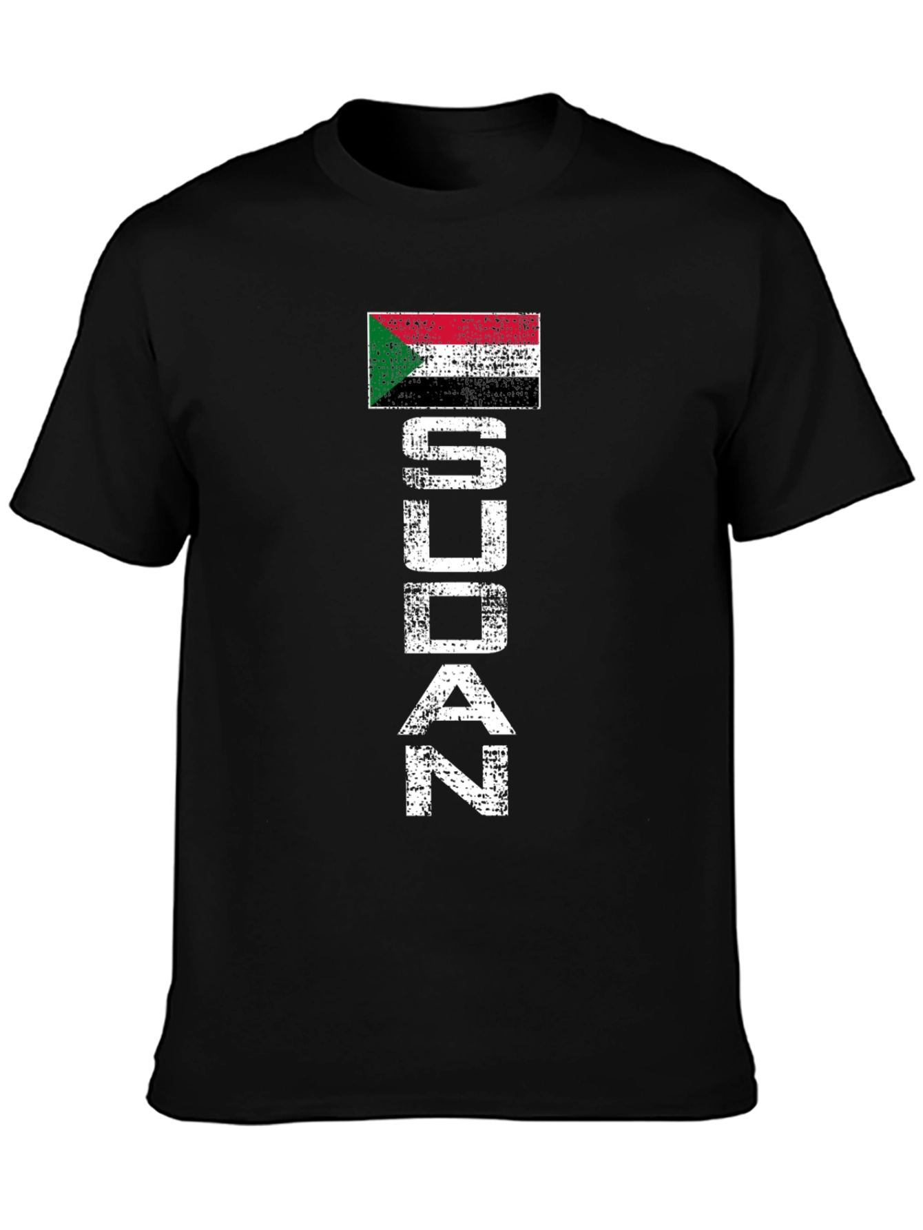 Sudan Flag Distressed T-Shirt