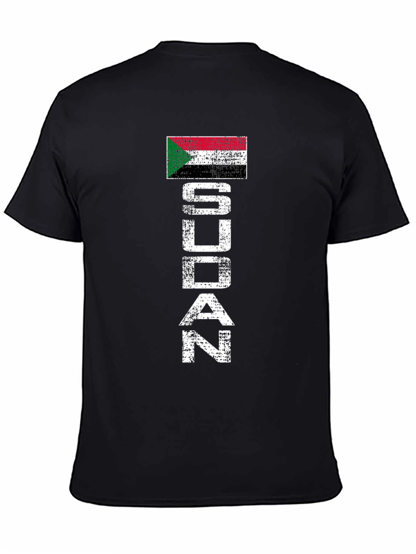 Sudan Flag Distressed T-Shirt