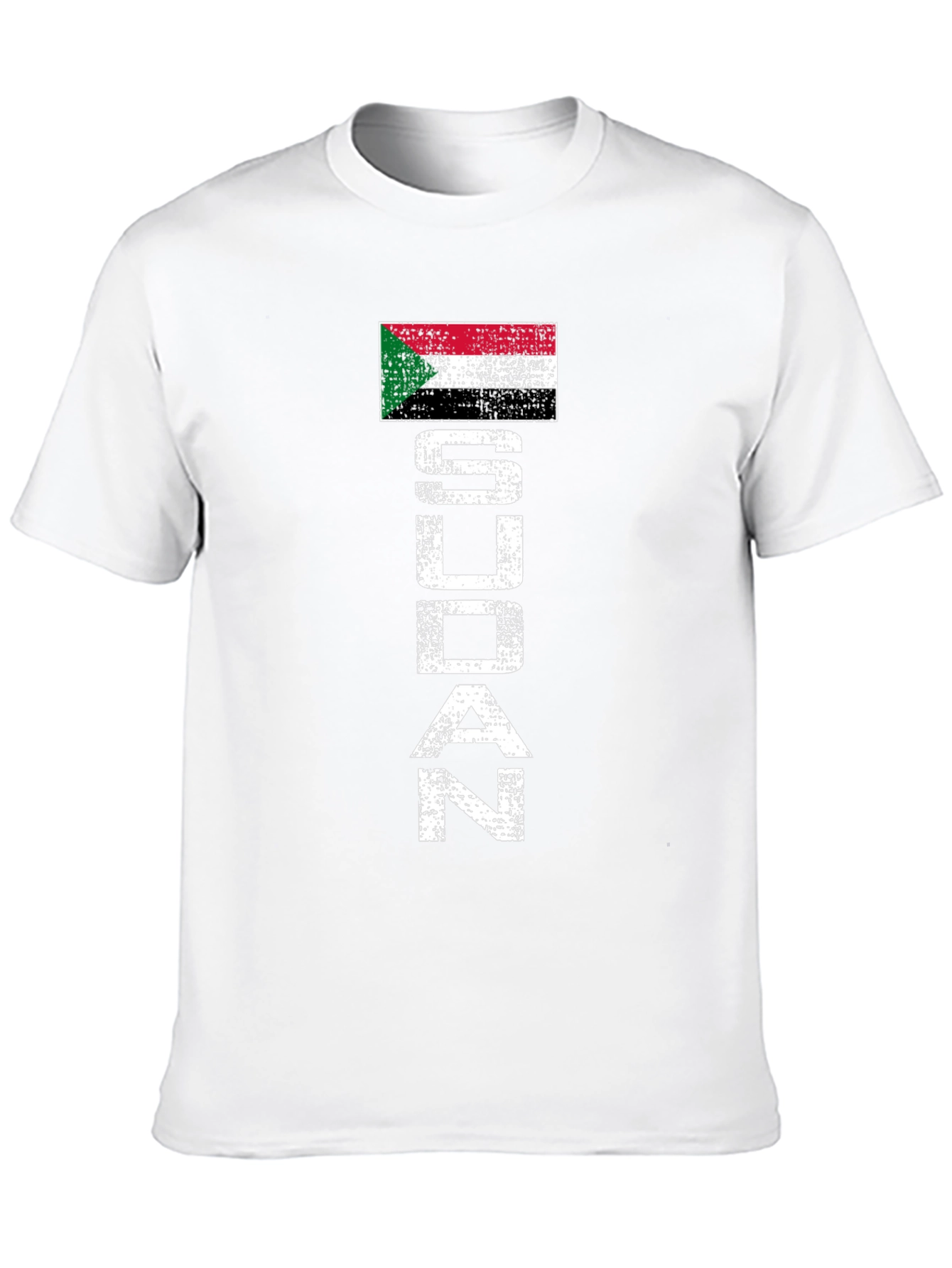 Sudan Flag Distressed T-Shirt