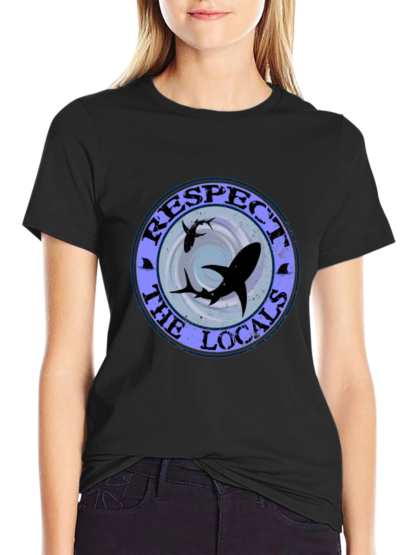 Respect the Locals Shark Graphic Tee