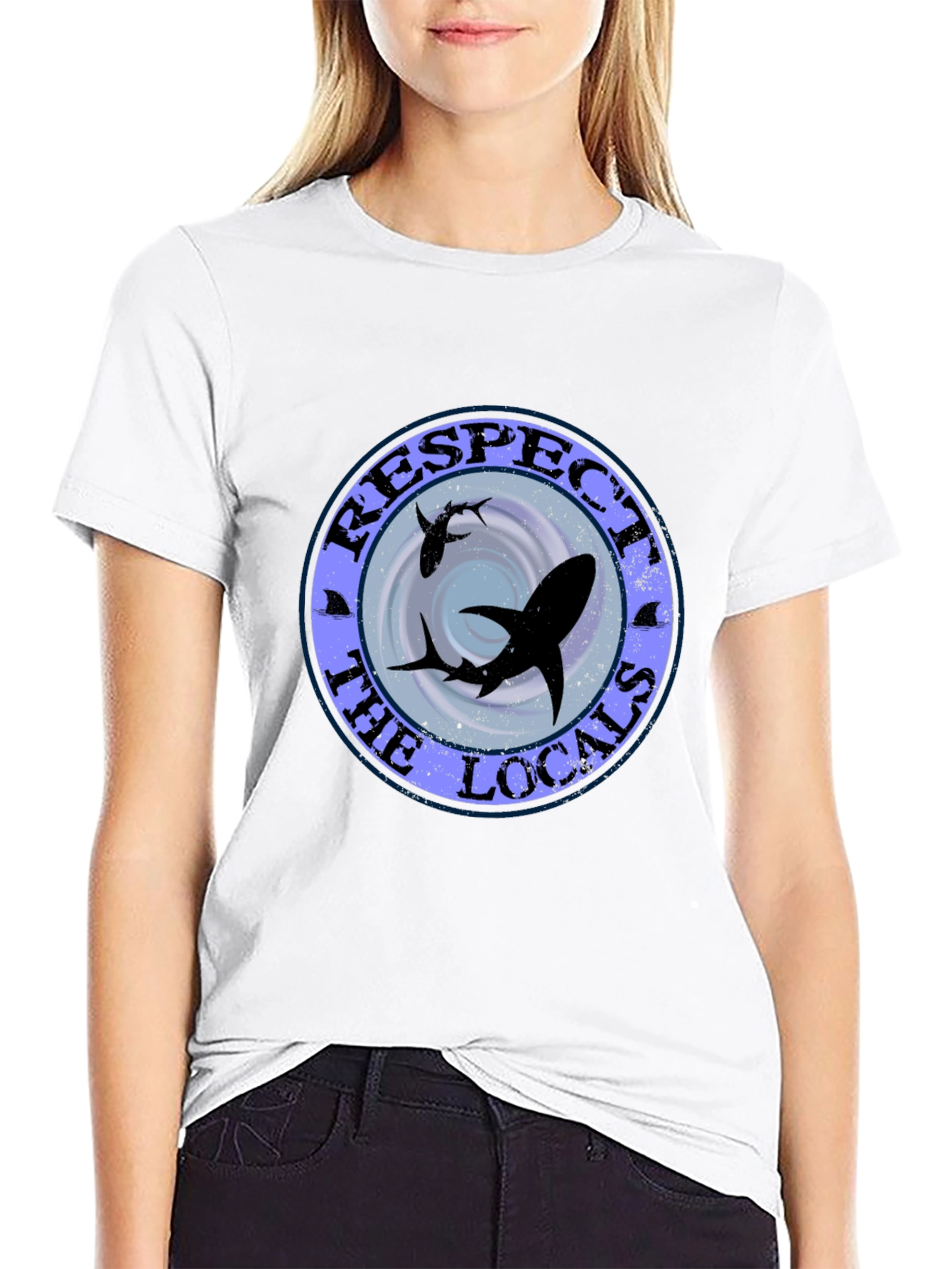 Respect the Locals Shark Graphic Tee