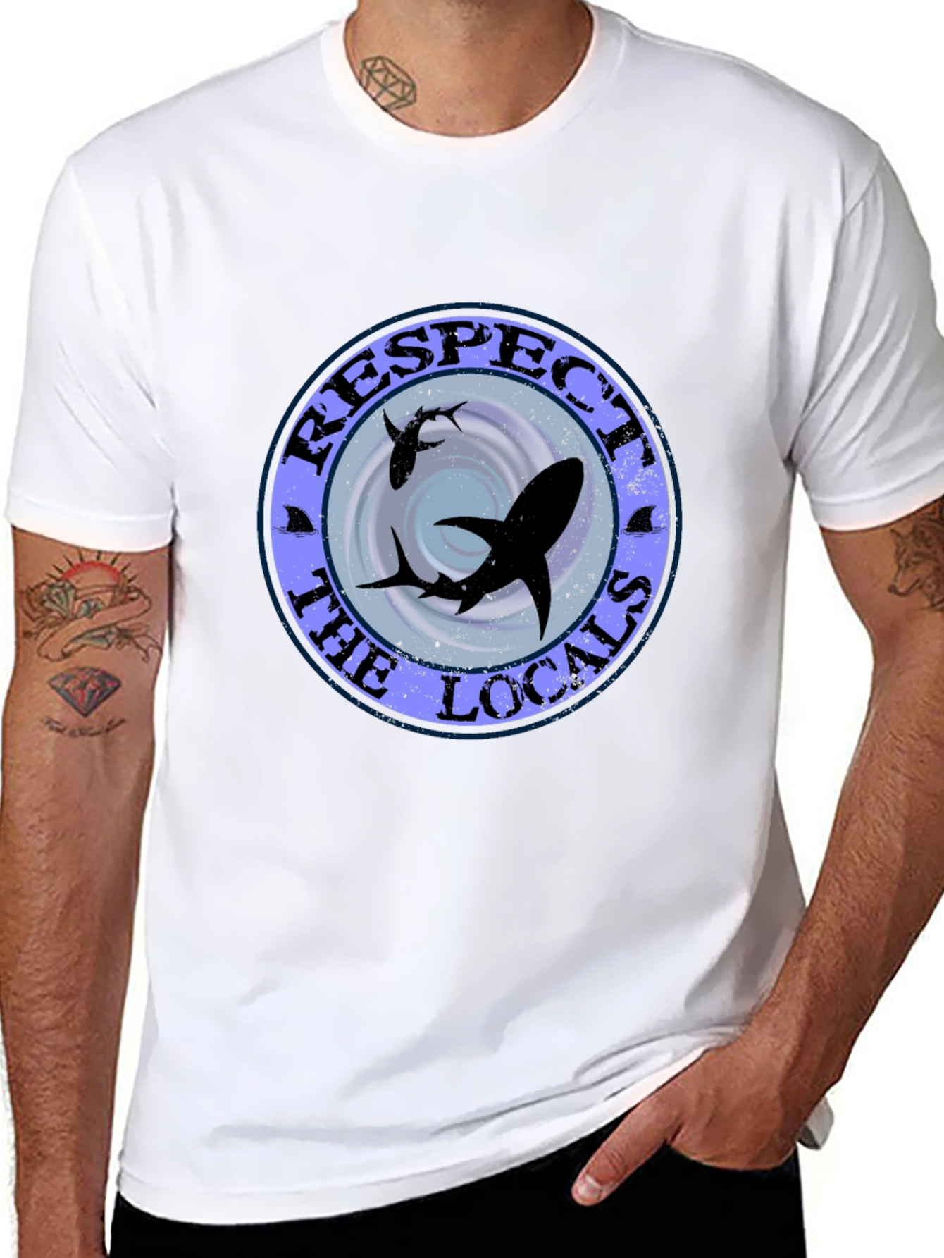 Respect the Locals Shark Graphic Tee