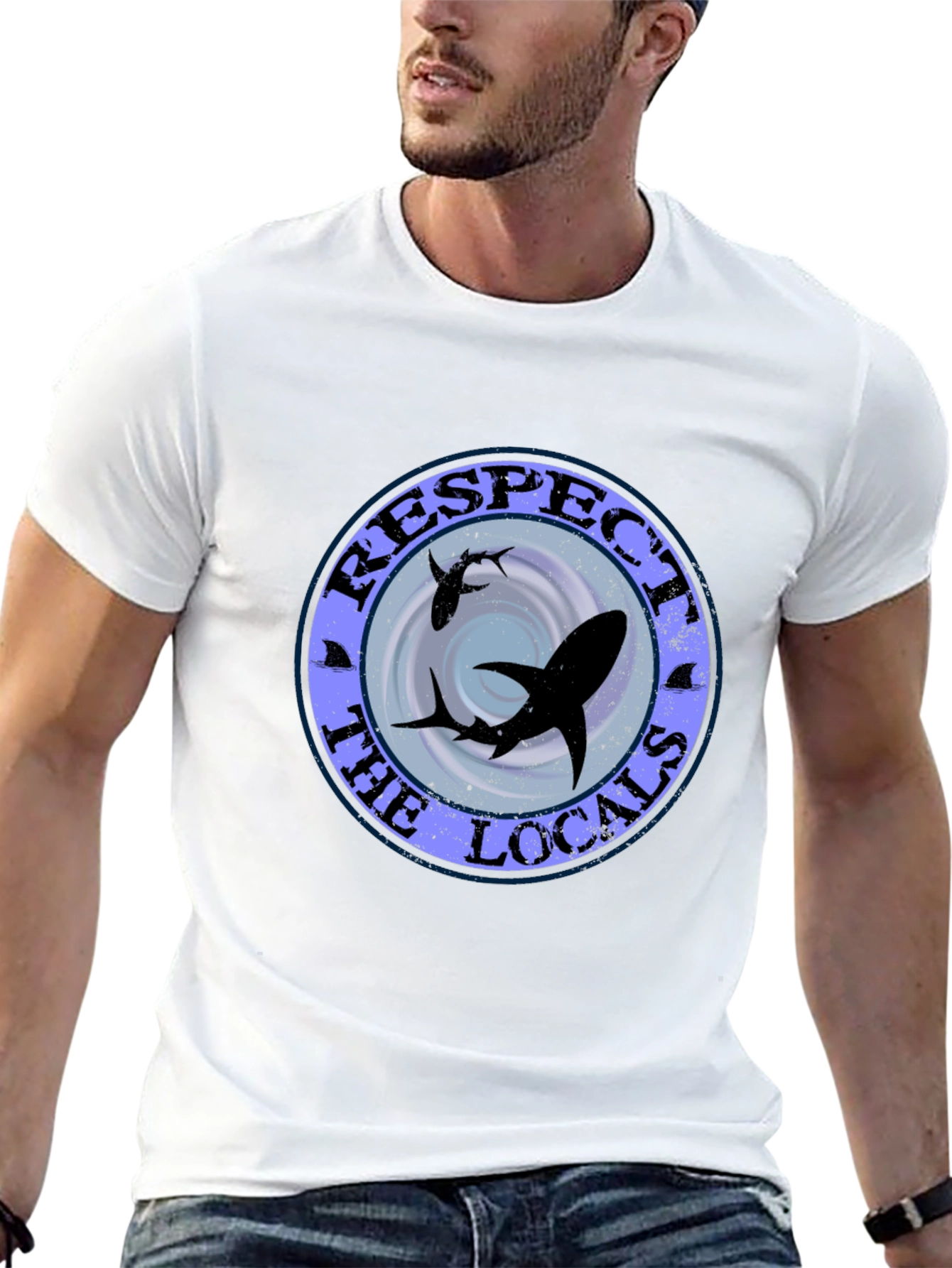 Respect the Locals Shark Graphic Tee