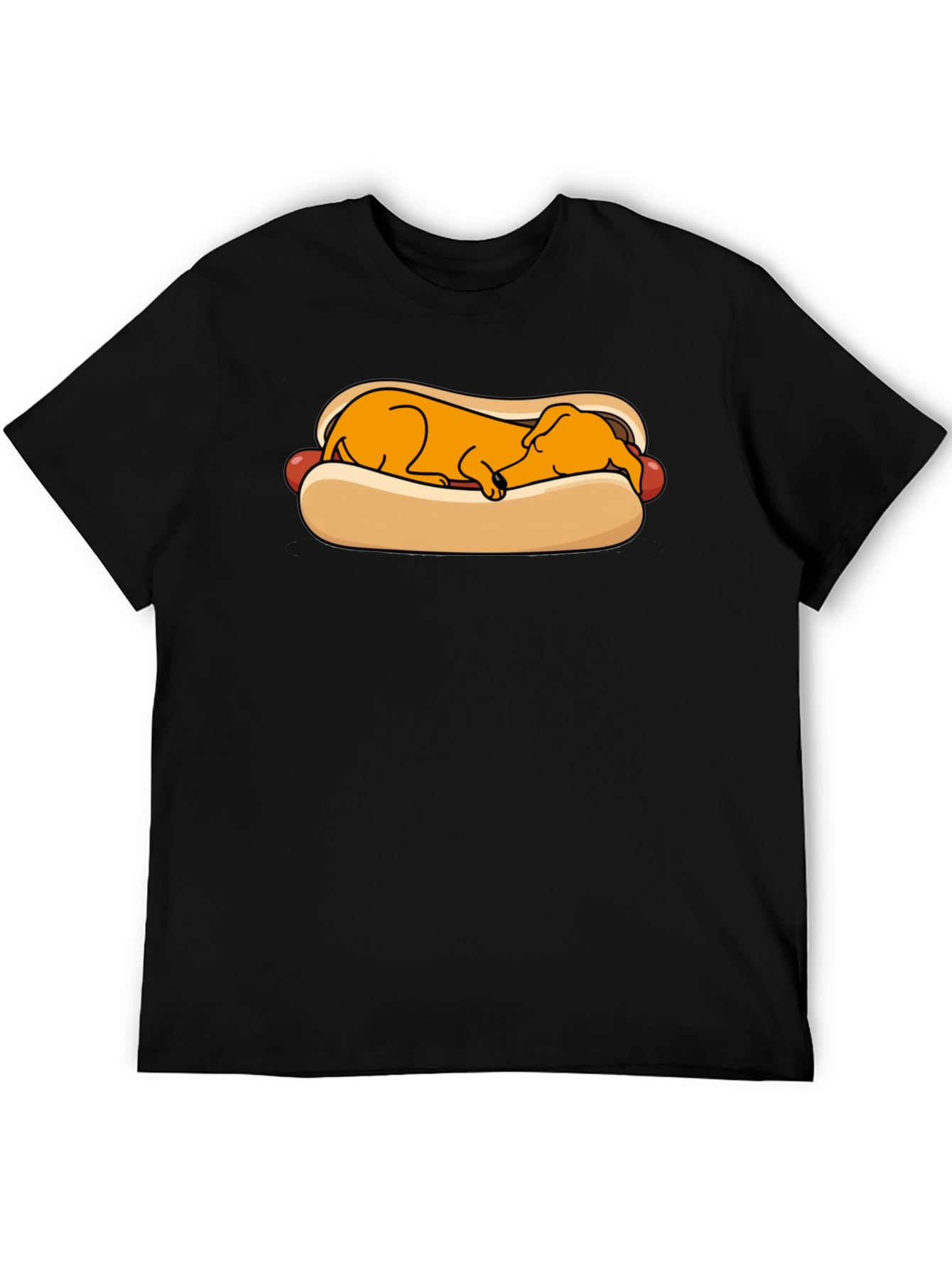 Funny Hot Dog Dachshund Graphic T-Shirt