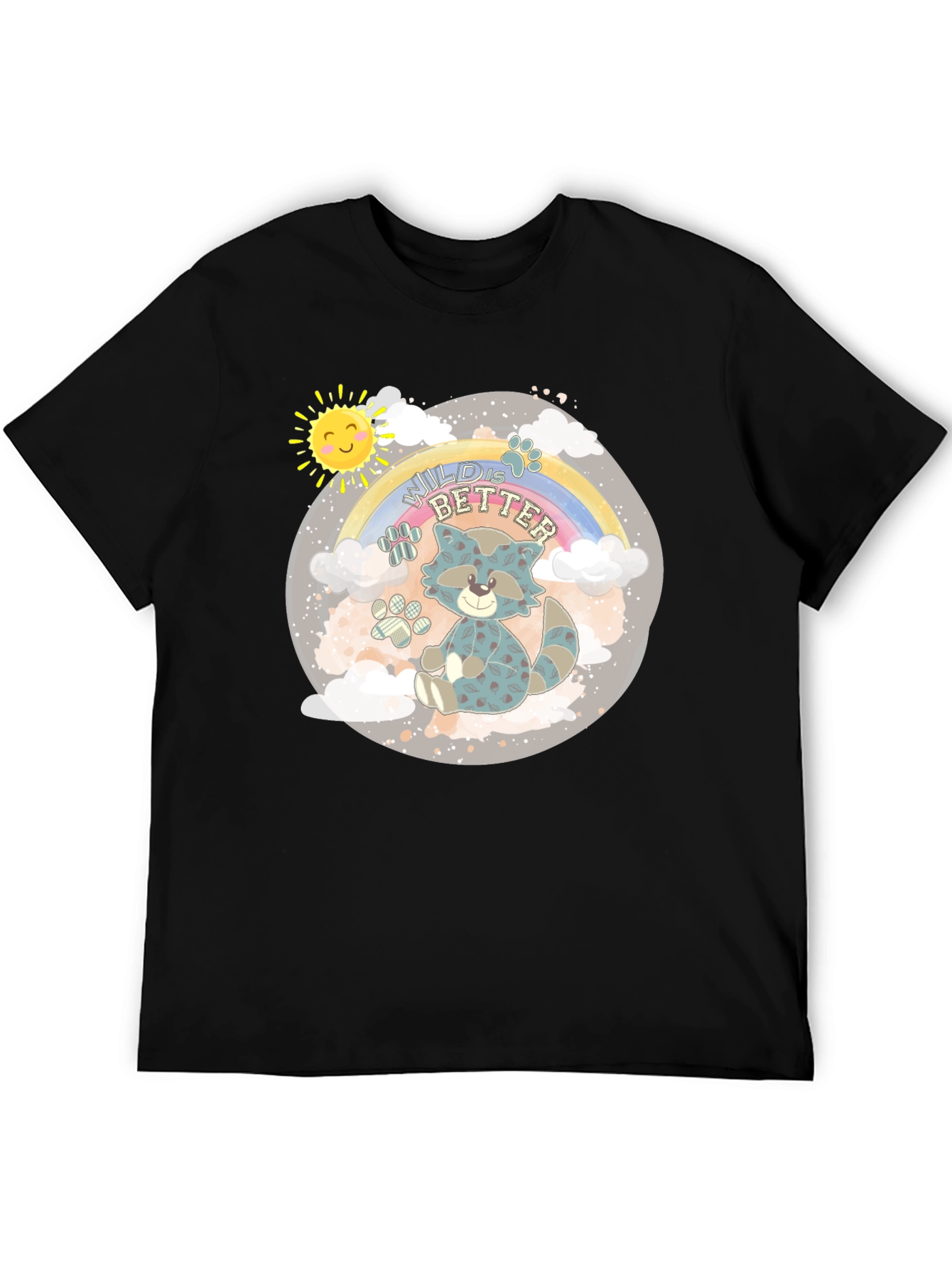 Wild is Better Raccoon Graphic T-Shirt