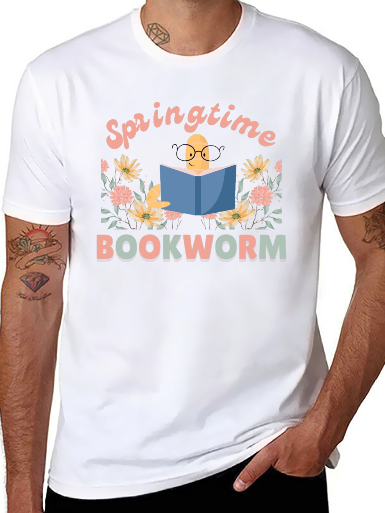 Springtime Bookworm T-Shirt