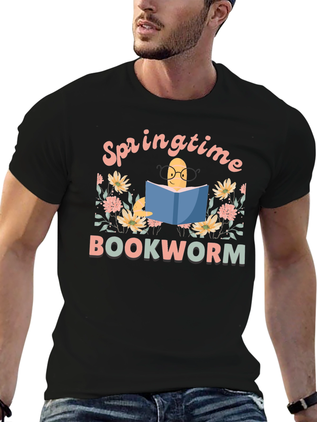 Springtime Bookworm T-Shirt
