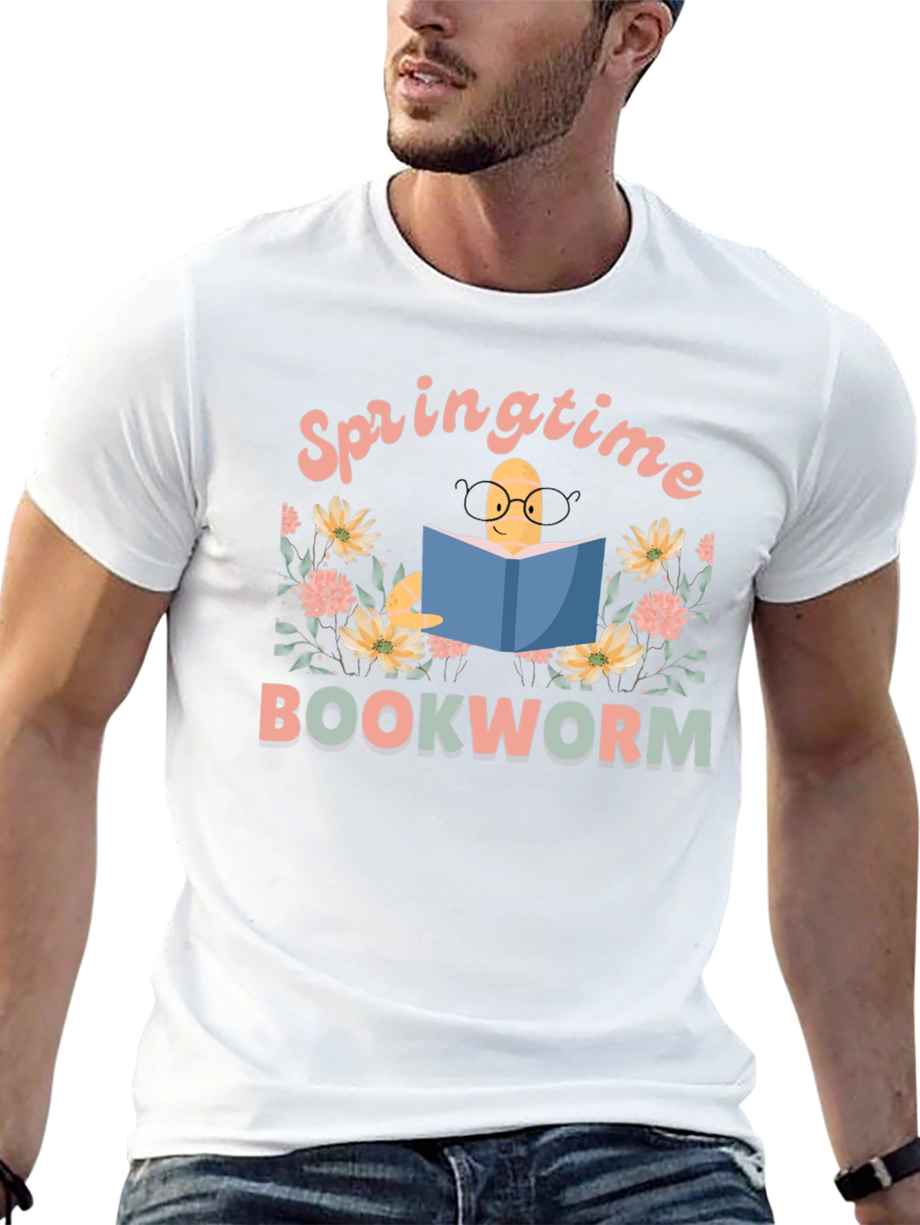 Springtime Bookworm T-Shirt