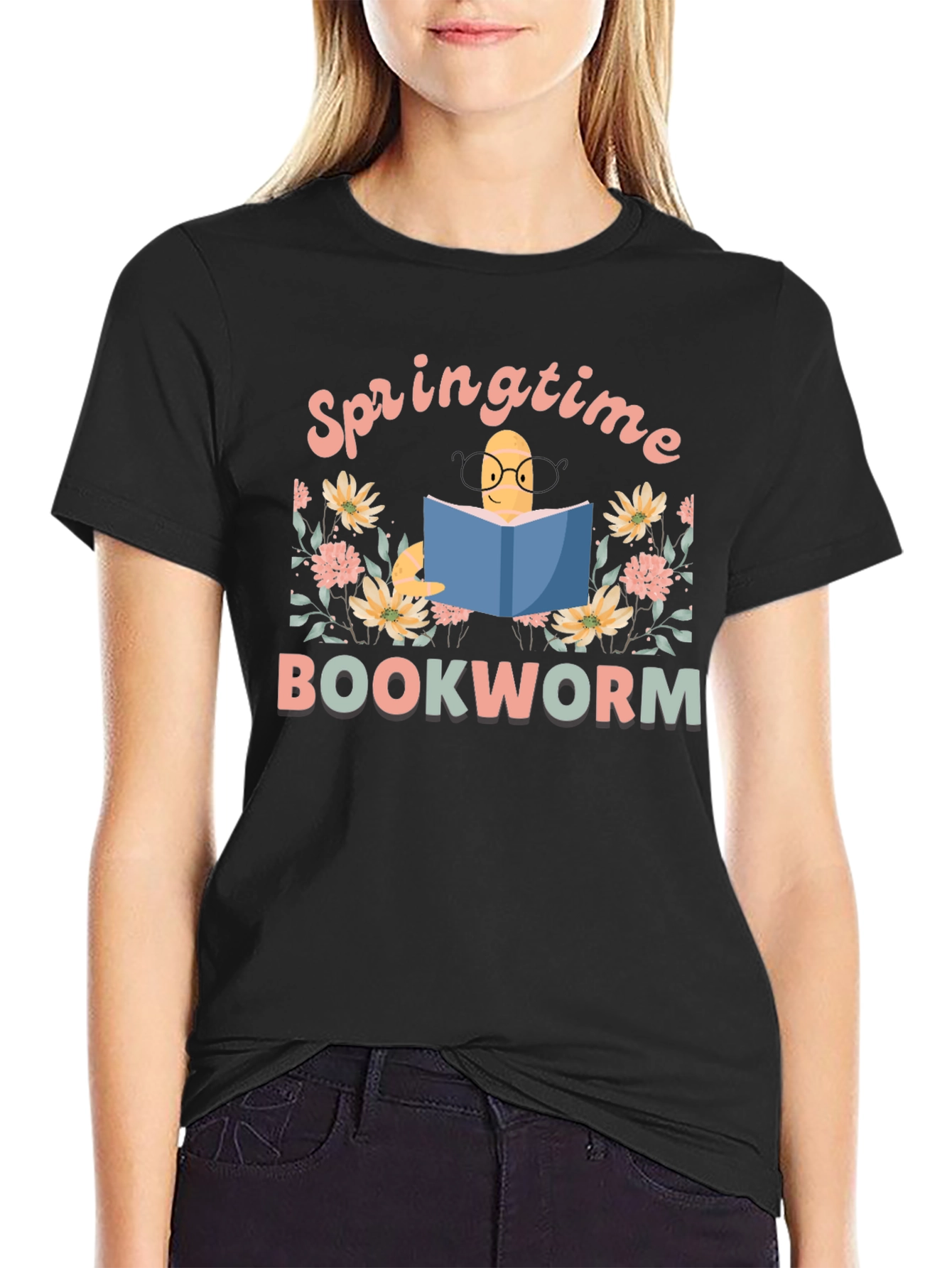Springtime Bookworm T-Shirt