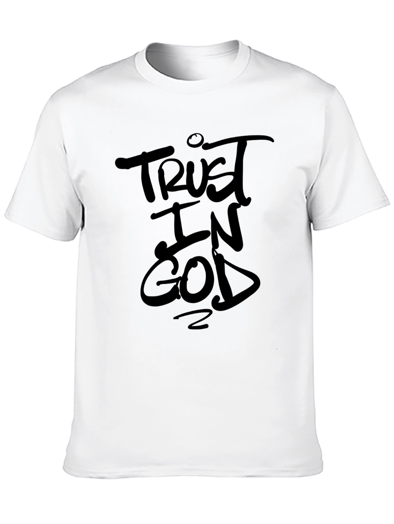 Trust in God Black Graphic T-Shirt