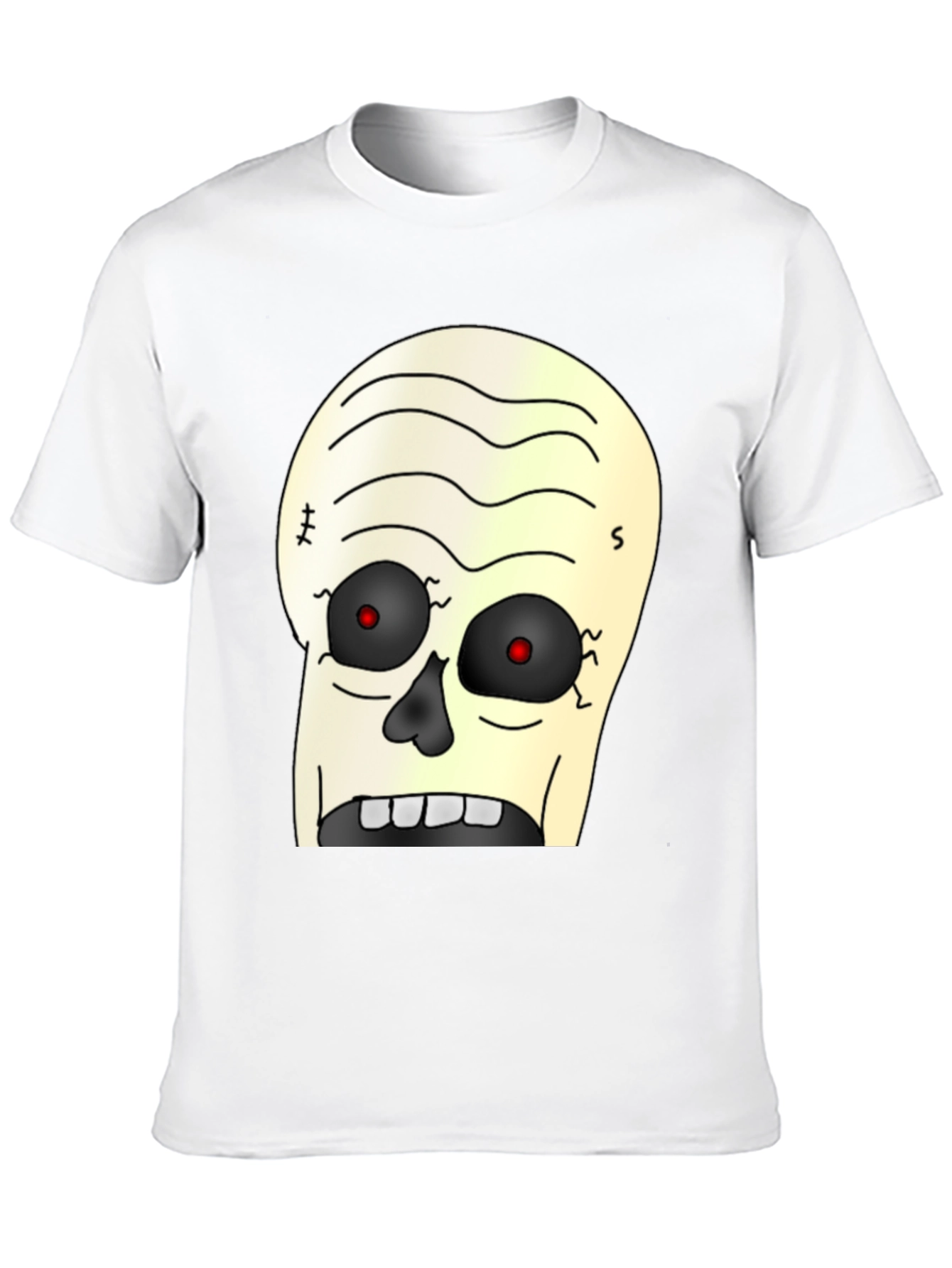 Zombie Cartoon Graphic T-Shirt - Black