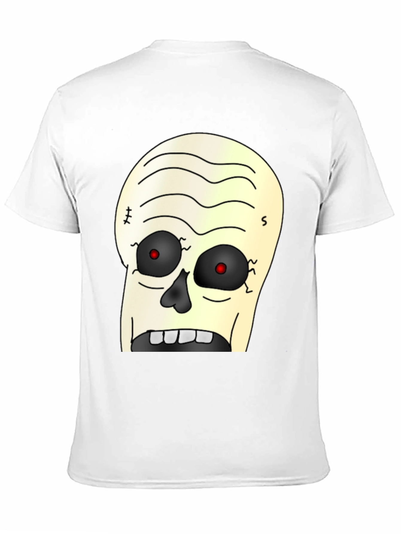 Zombie Cartoon Graphic T-Shirt - Black