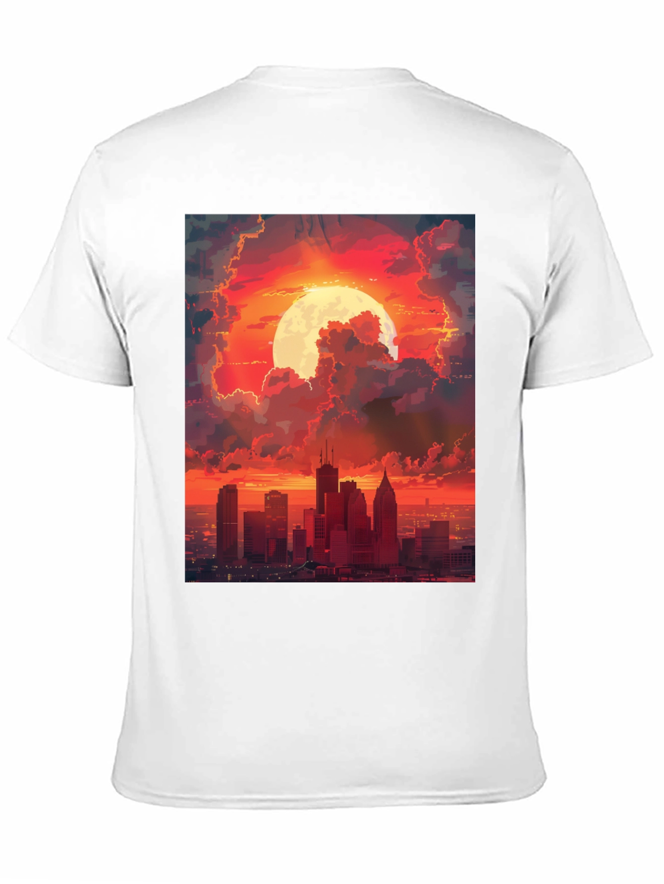 Cityscape Sunset Graphic Tee