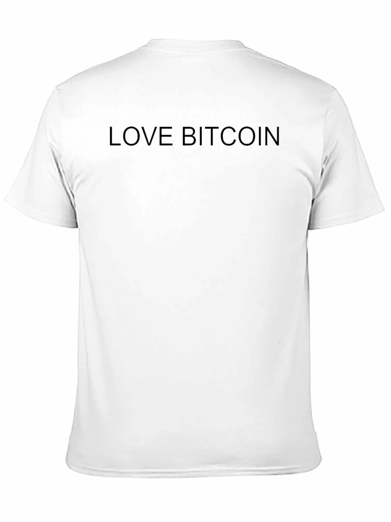 Love Bitcoin Black T-Shirt