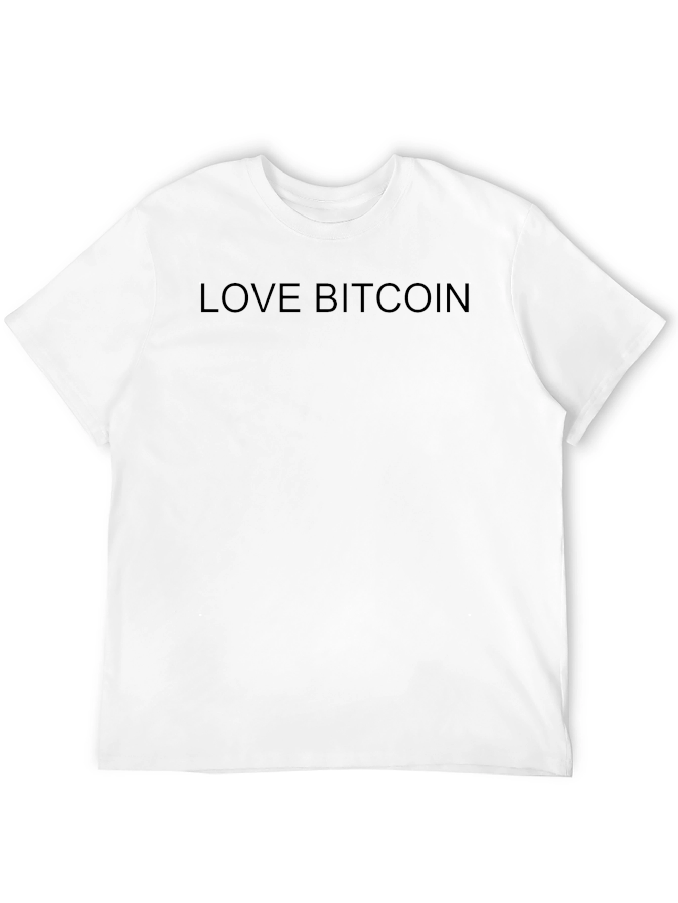 Love Bitcoin Black T-Shirt
