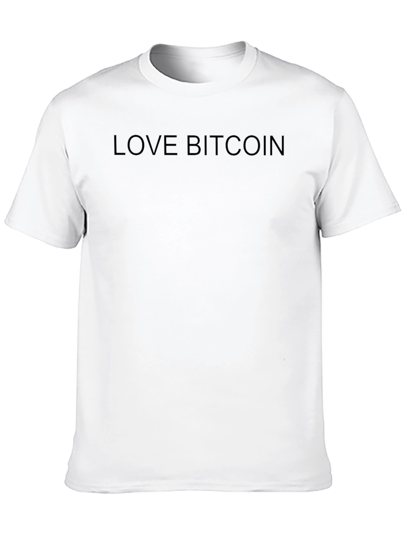 Love Bitcoin Black T-Shirt