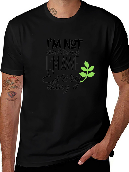 Awesome Everything Black Graphic Tee for Men
