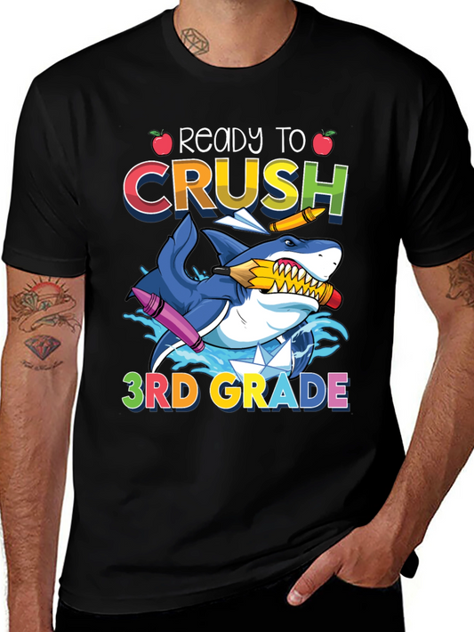 Ready to Crush 3rd Grade Shark T-Shirt
