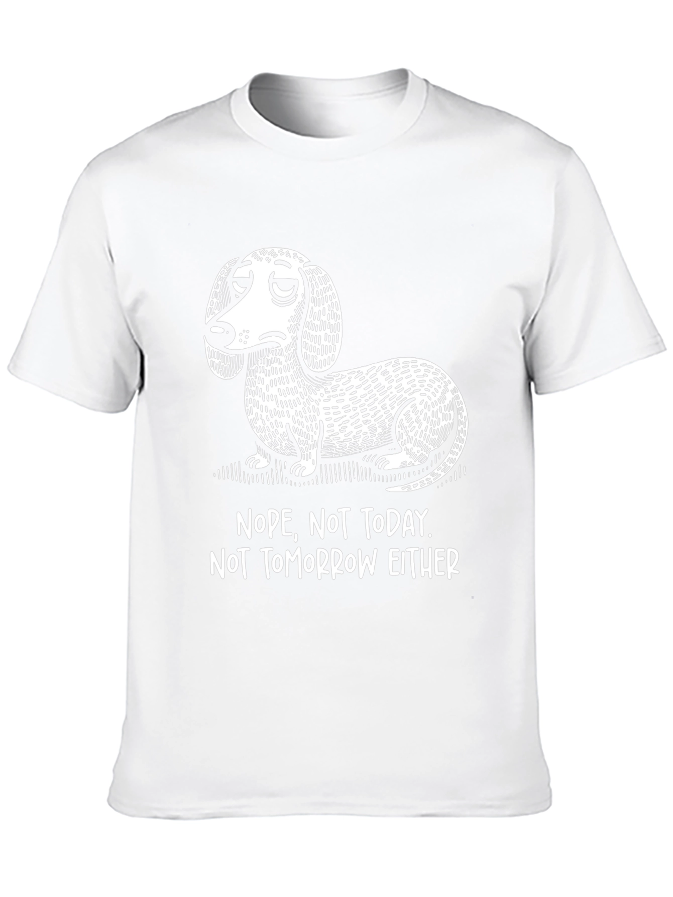 Nope Dachshund T-Shirt Funny Dog Tee