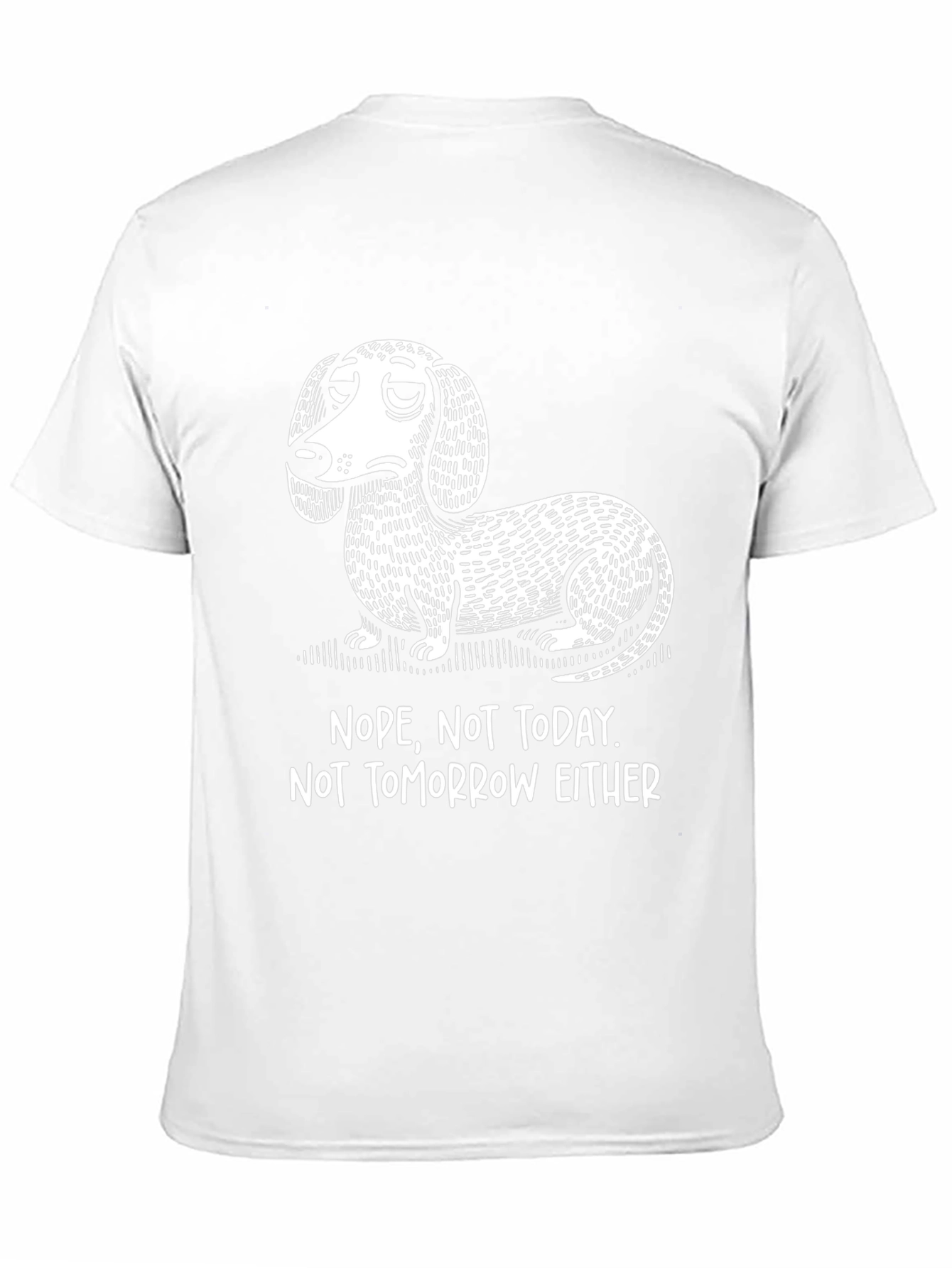 Nope Dachshund T-Shirt Funny Dog Tee