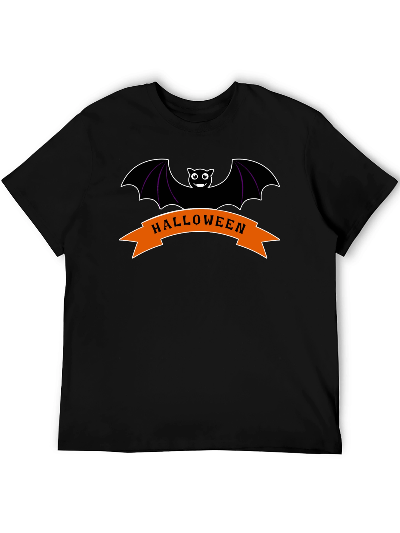 Halloween Bat Graphic Tee - Spooky Season Apparel