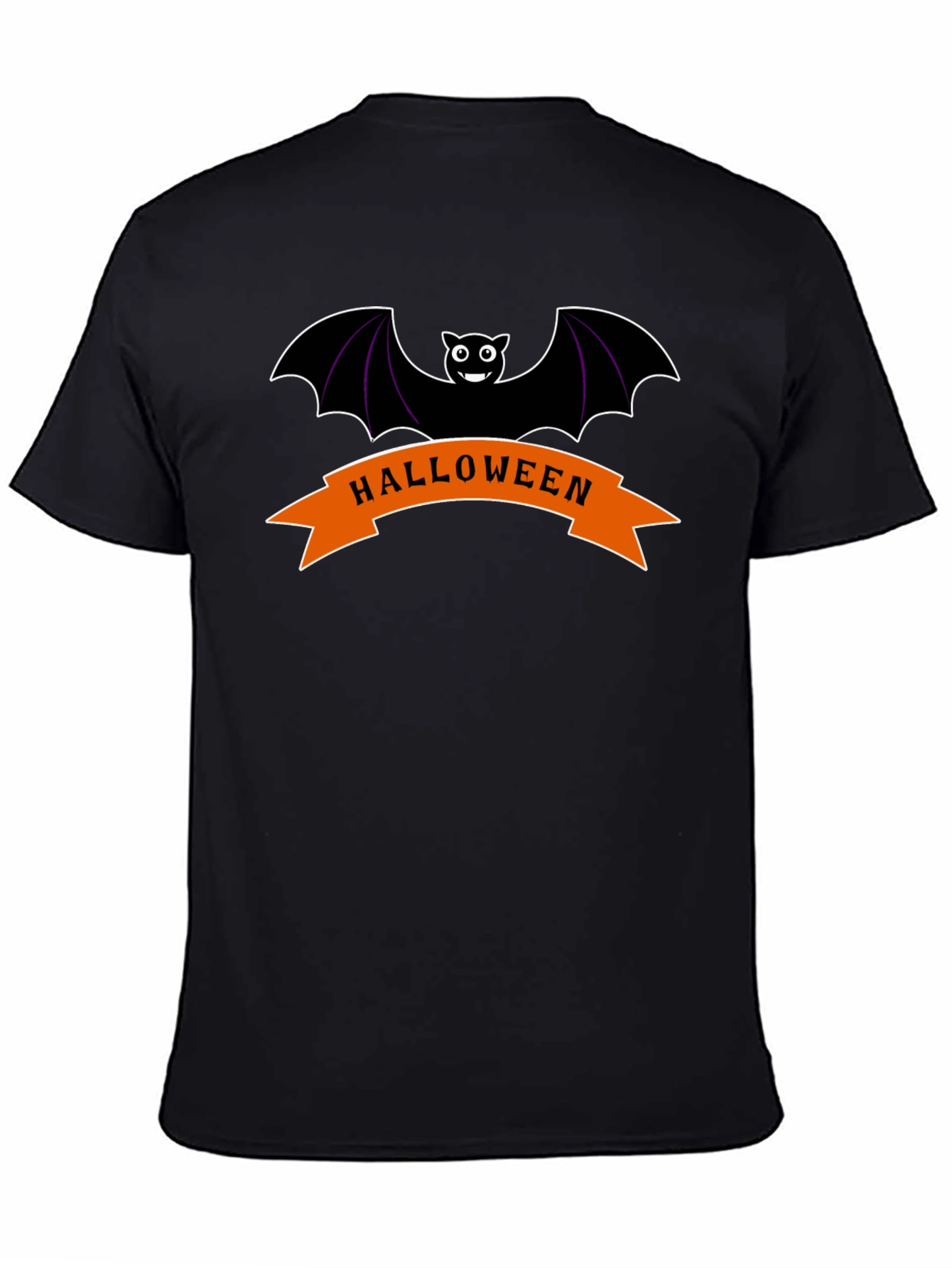 Halloween Bat Graphic Tee - Spooky Season Apparel