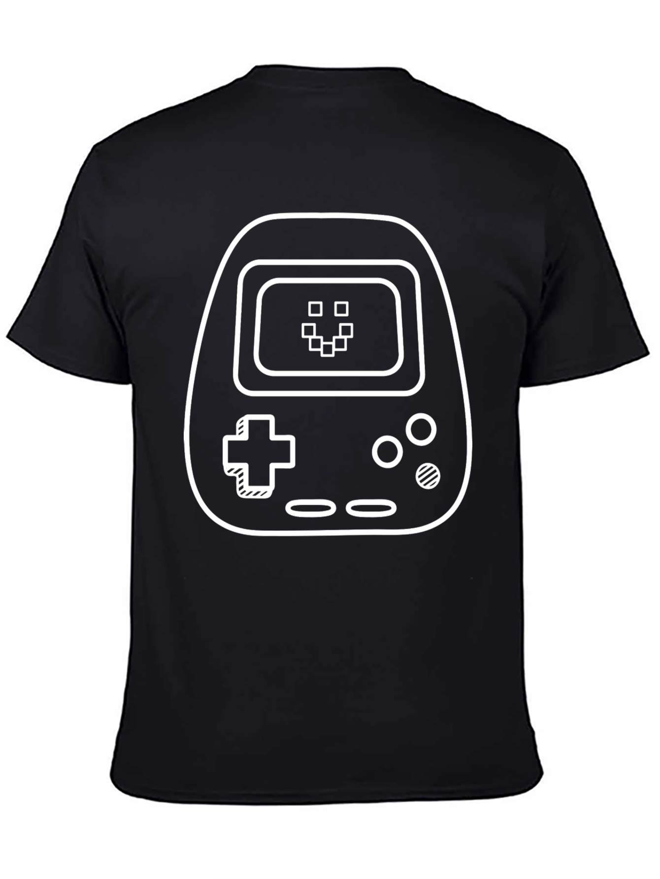 Retro Game Console Graphic Tee - Black