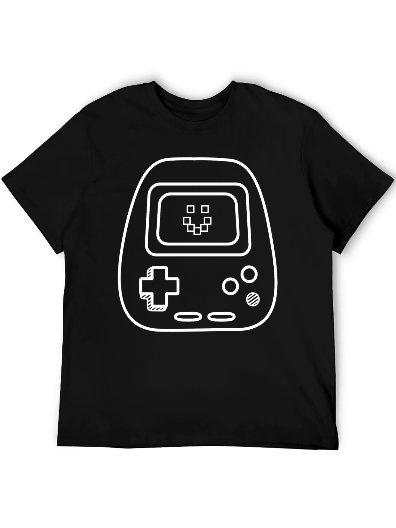 Retro Game Console Graphic Tee - Black