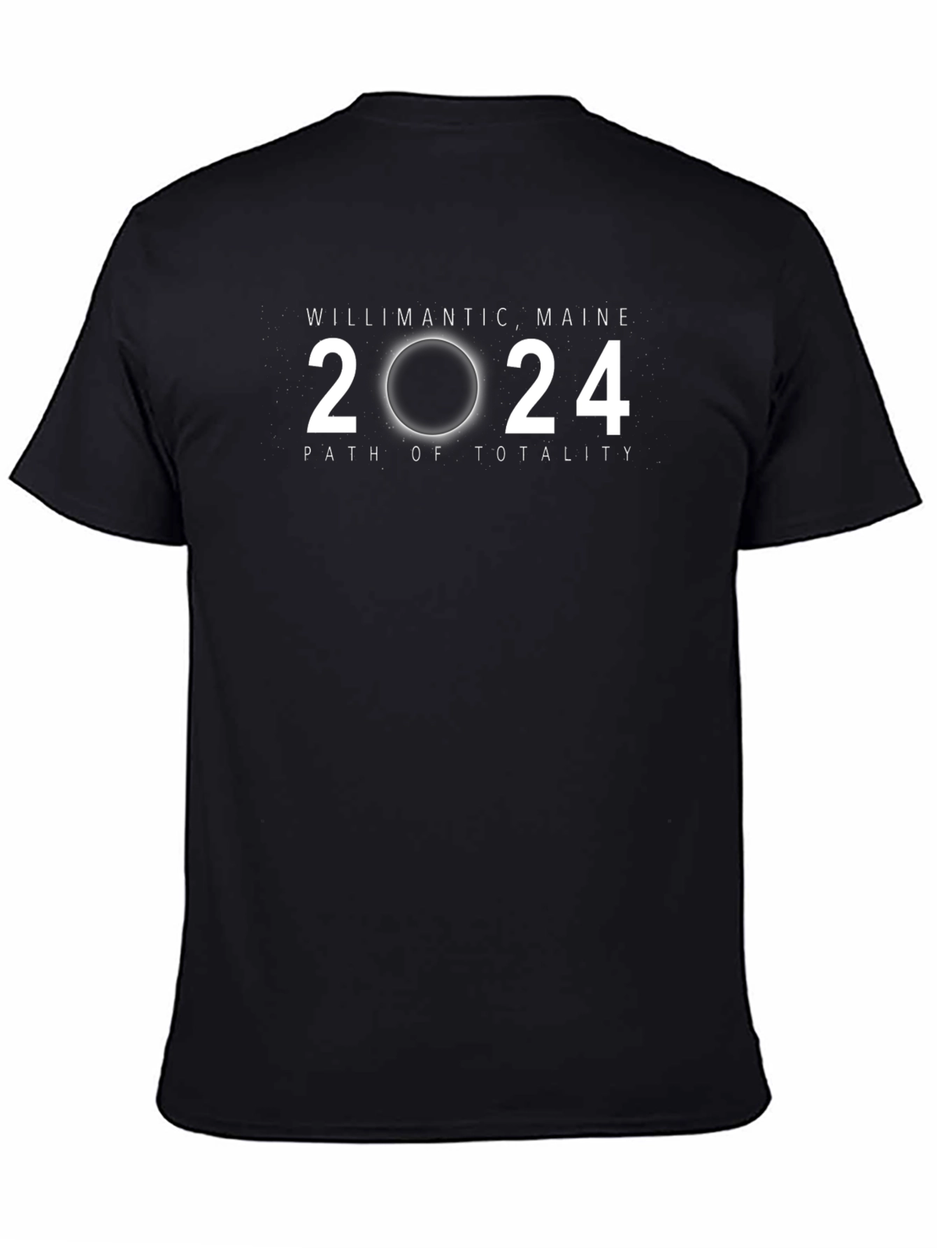 Willimantic Maine 2024 Solar Eclipse Path of Totality T-Shirt