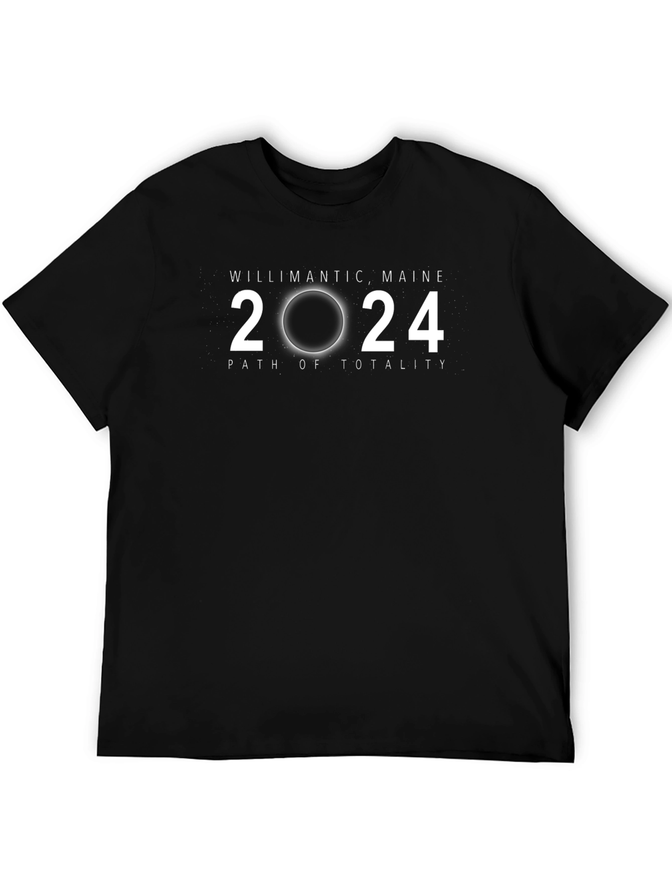 Willimantic Maine 2024 Solar Eclipse Path of Totality T-Shirt