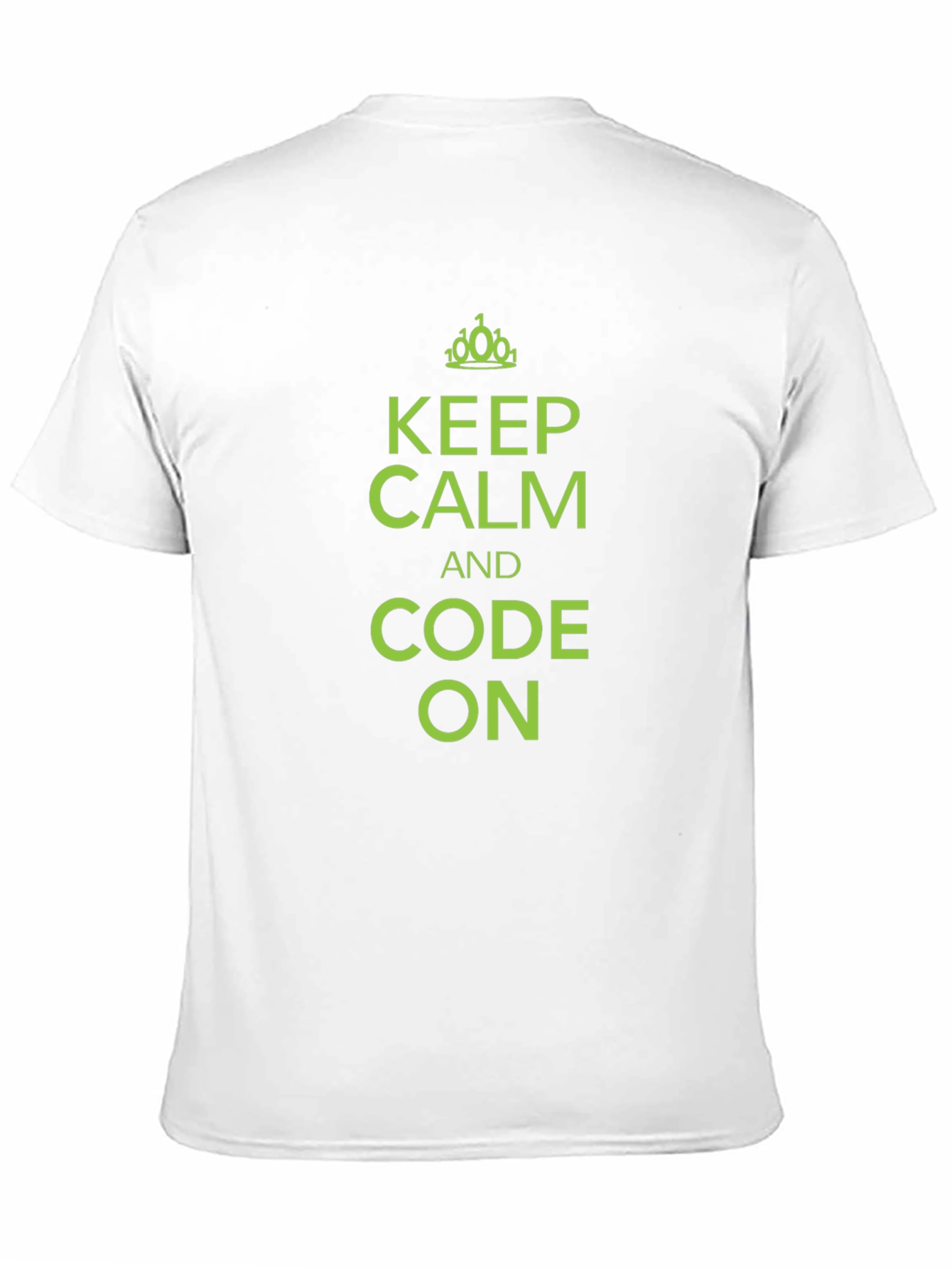 Keep Calm and Code On Black Graphic T-Shirt