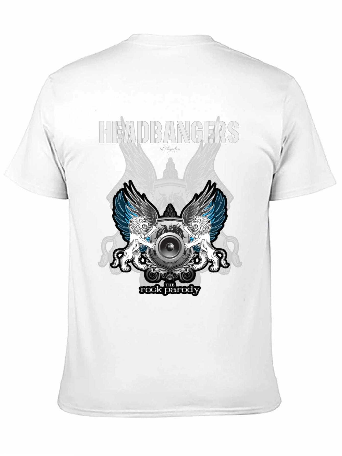 Headbangers Rock Parody Graphic T-Shirt