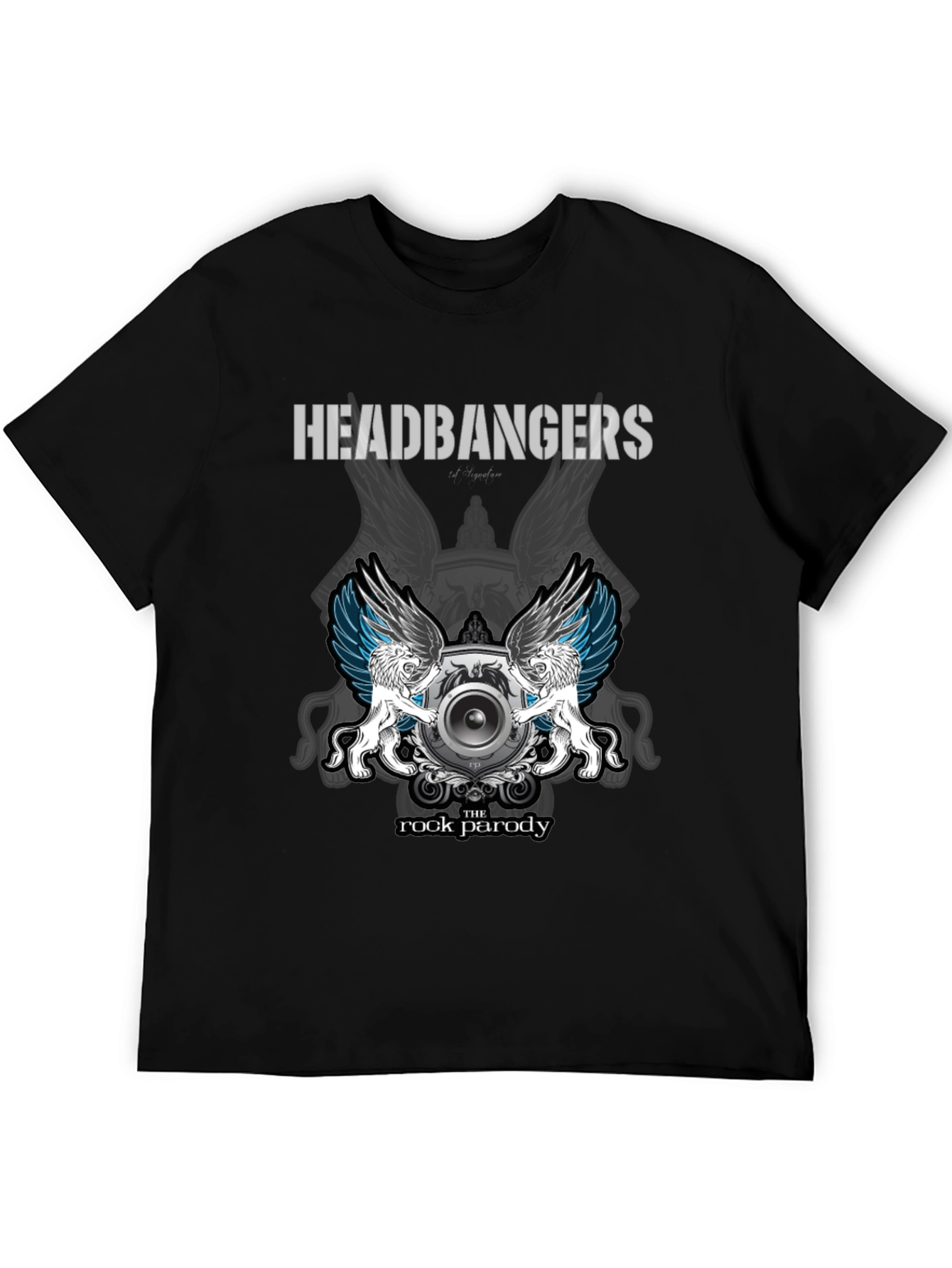 Headbangers Rock Parody Graphic T-Shirt
