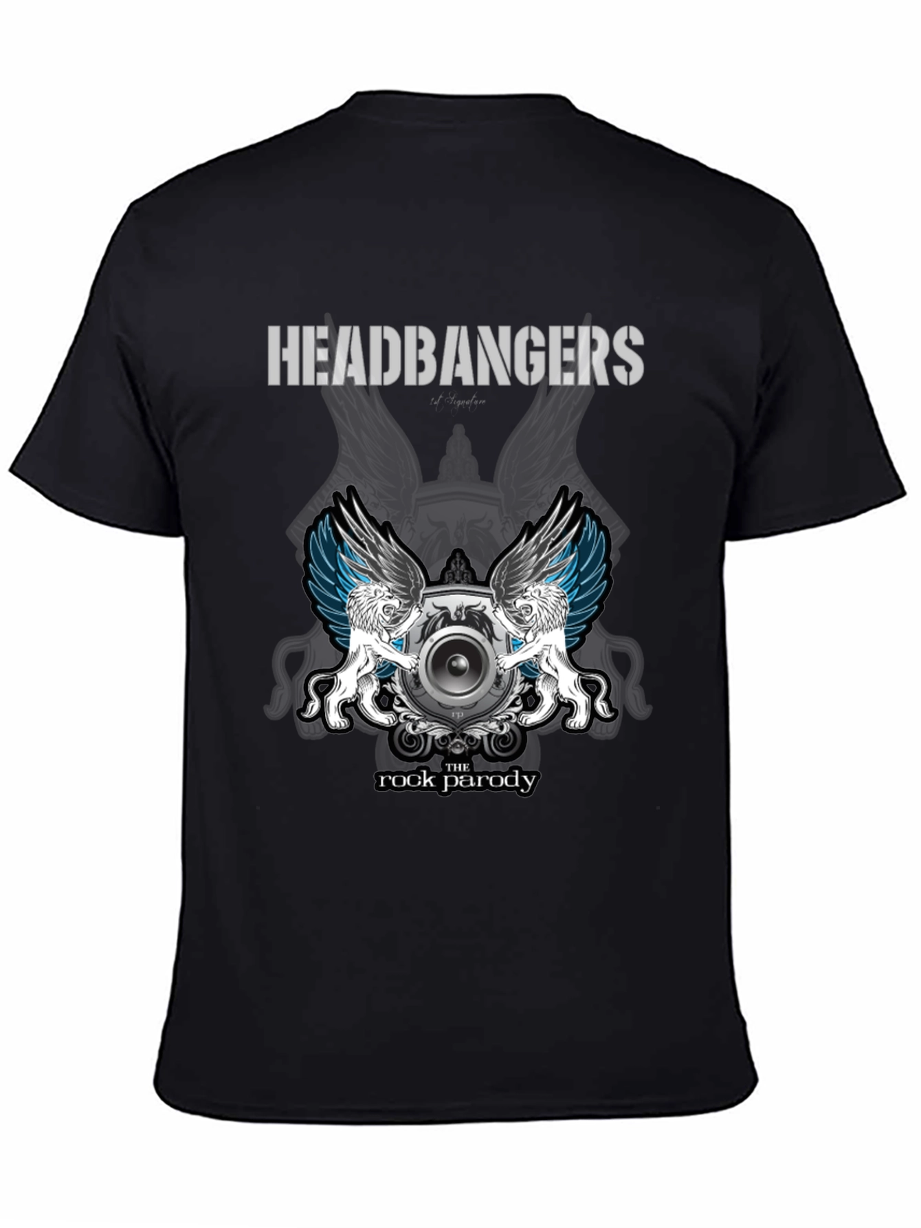 Headbangers Rock Parody Graphic T-Shirt