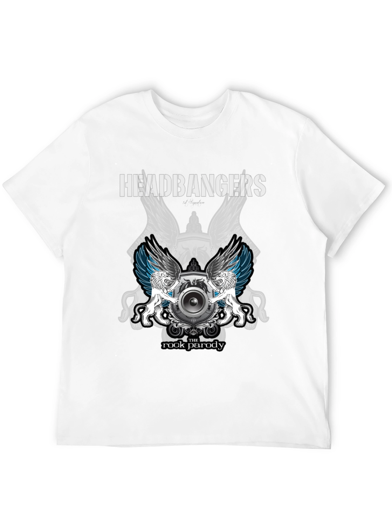 Headbangers Rock Parody Graphic T-Shirt