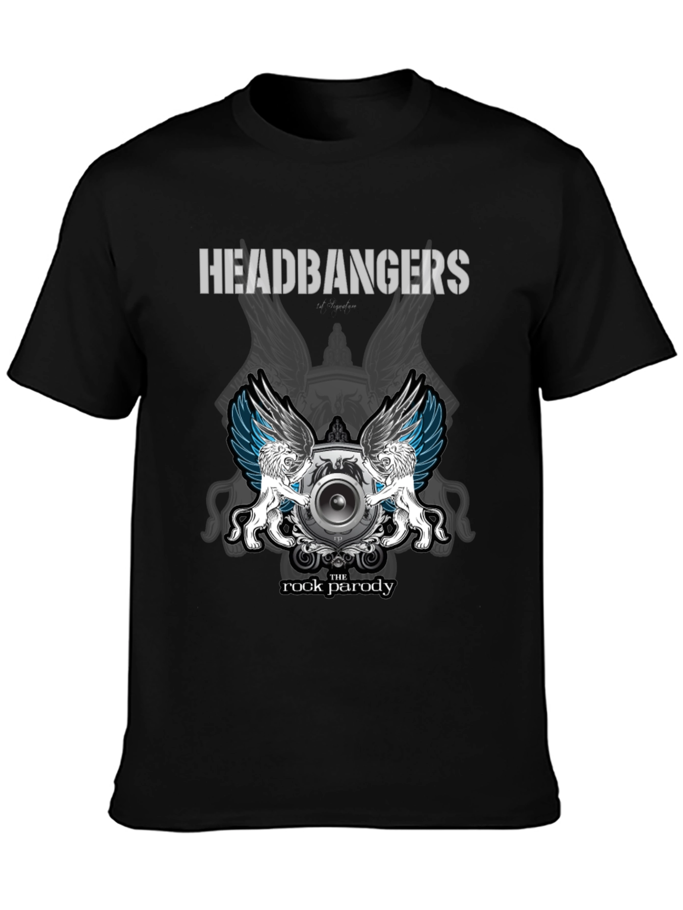 Headbangers Rock Parody Graphic T-Shirt