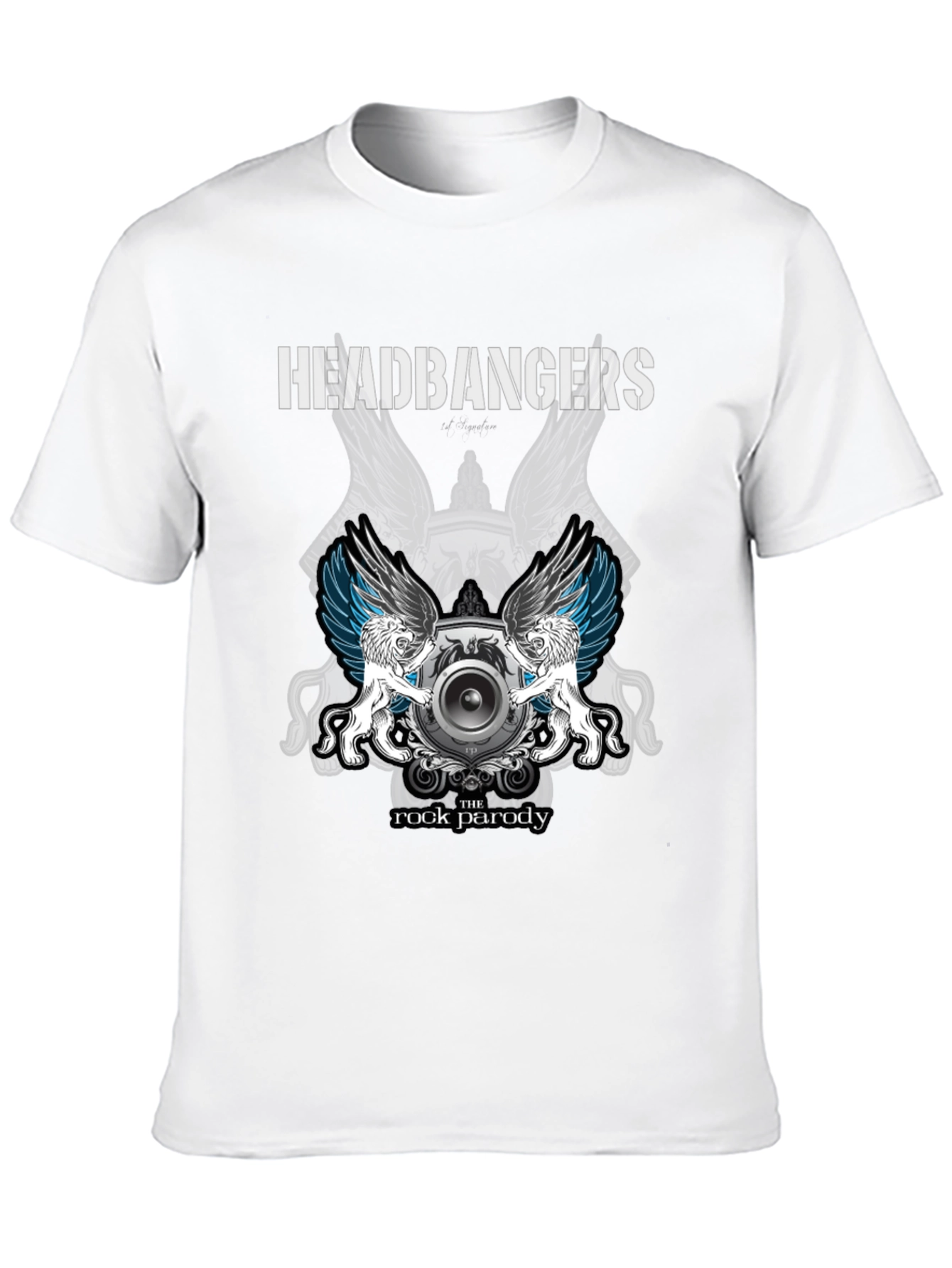Headbangers Rock Parody Graphic T-Shirt