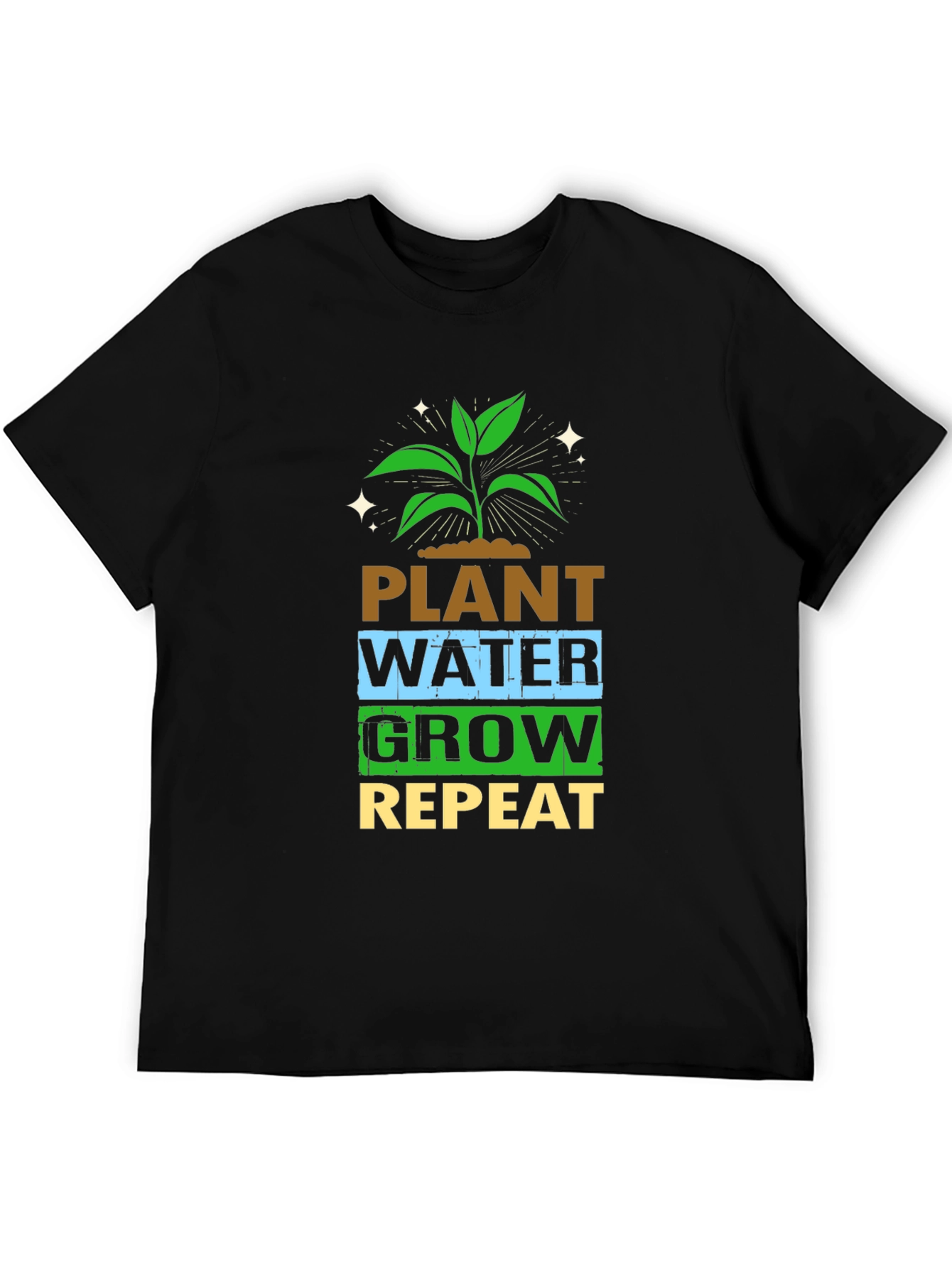 Plant Water Grow Repeat Graphic Tee
