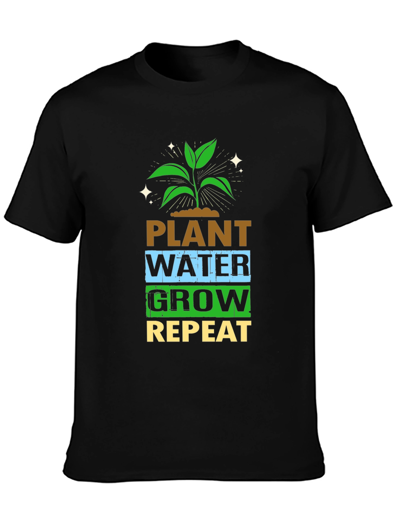 Plant Water Grow Repeat Graphic Tee