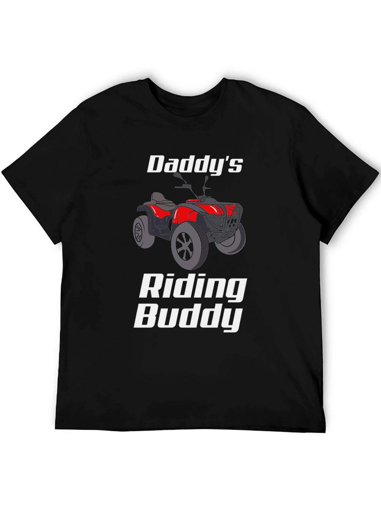 Daddys Riding Buddy Graphic Tee - Black