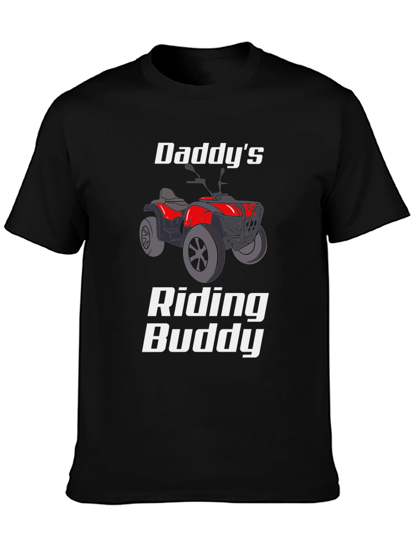 Daddys Riding Buddy Graphic Tee - Black