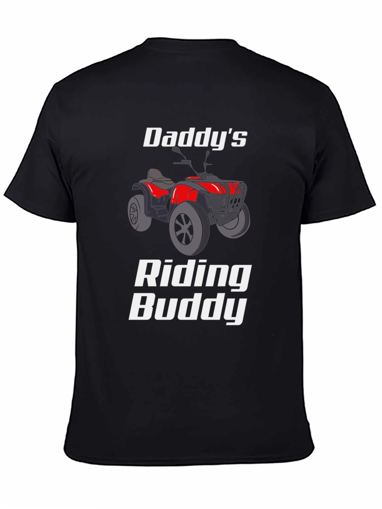 Daddys Riding Buddy Graphic Tee - Black