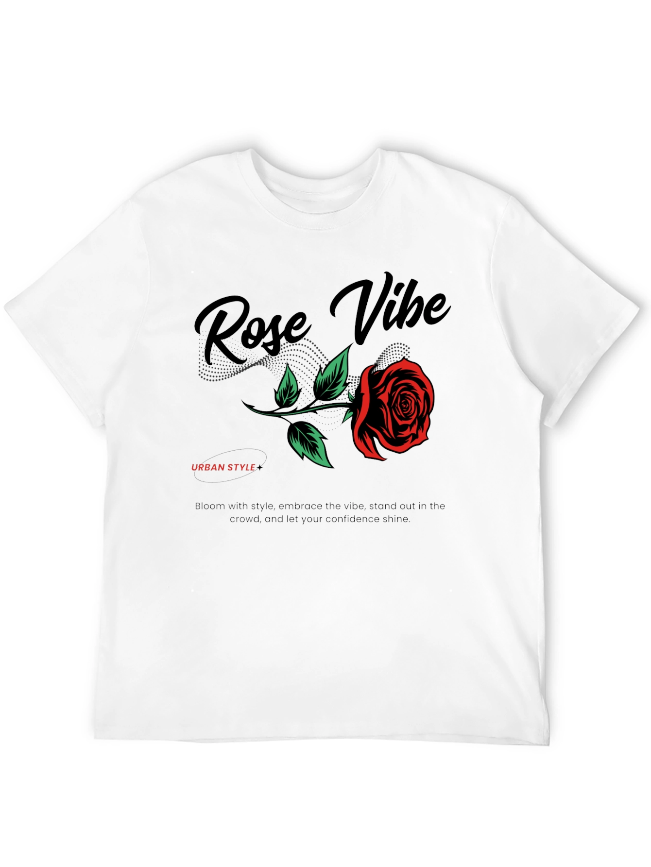 Rose Vibe Graphic Tee - Urban Style