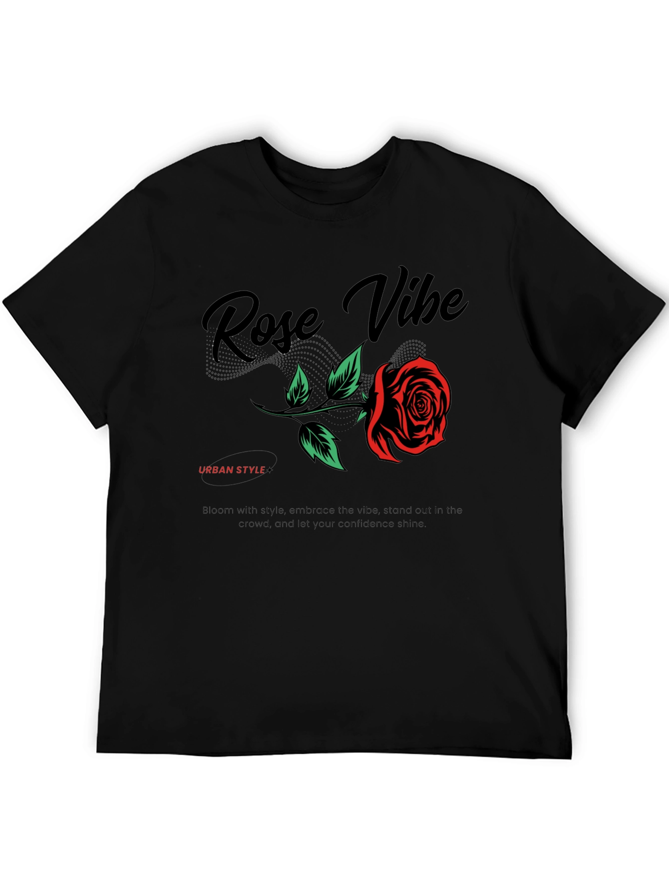 Rose Vibe Graphic Tee - Urban Style