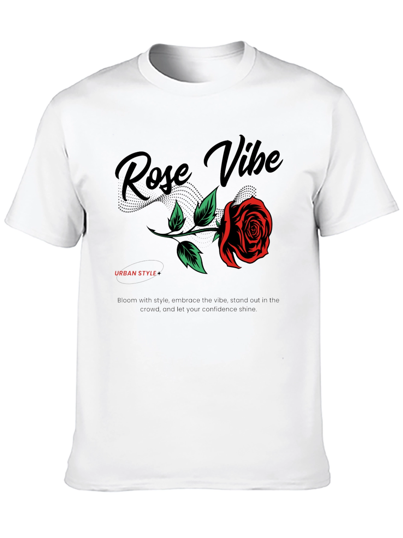 Rose Vibe Graphic Tee - Urban Style