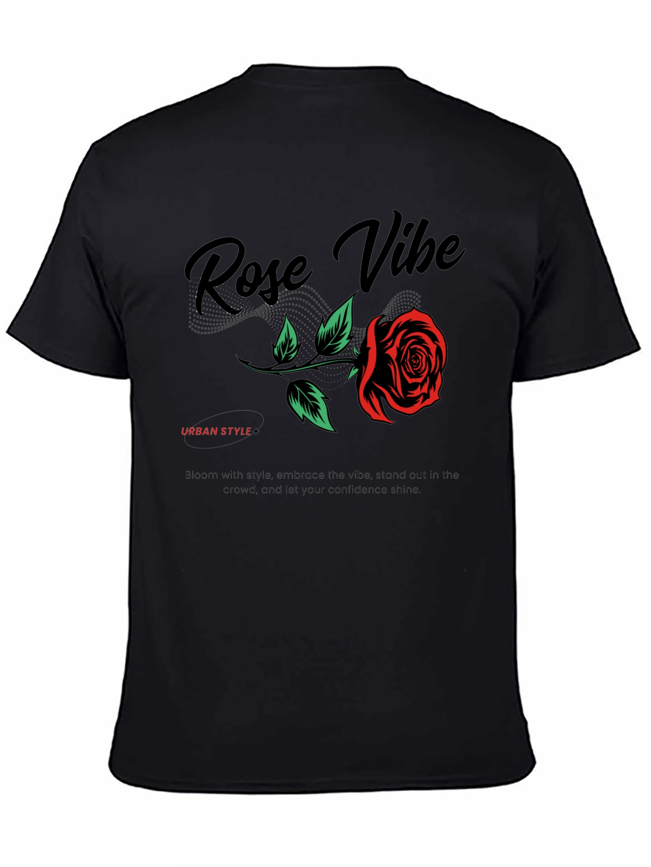 Rose Vibe Graphic Tee - Urban Style