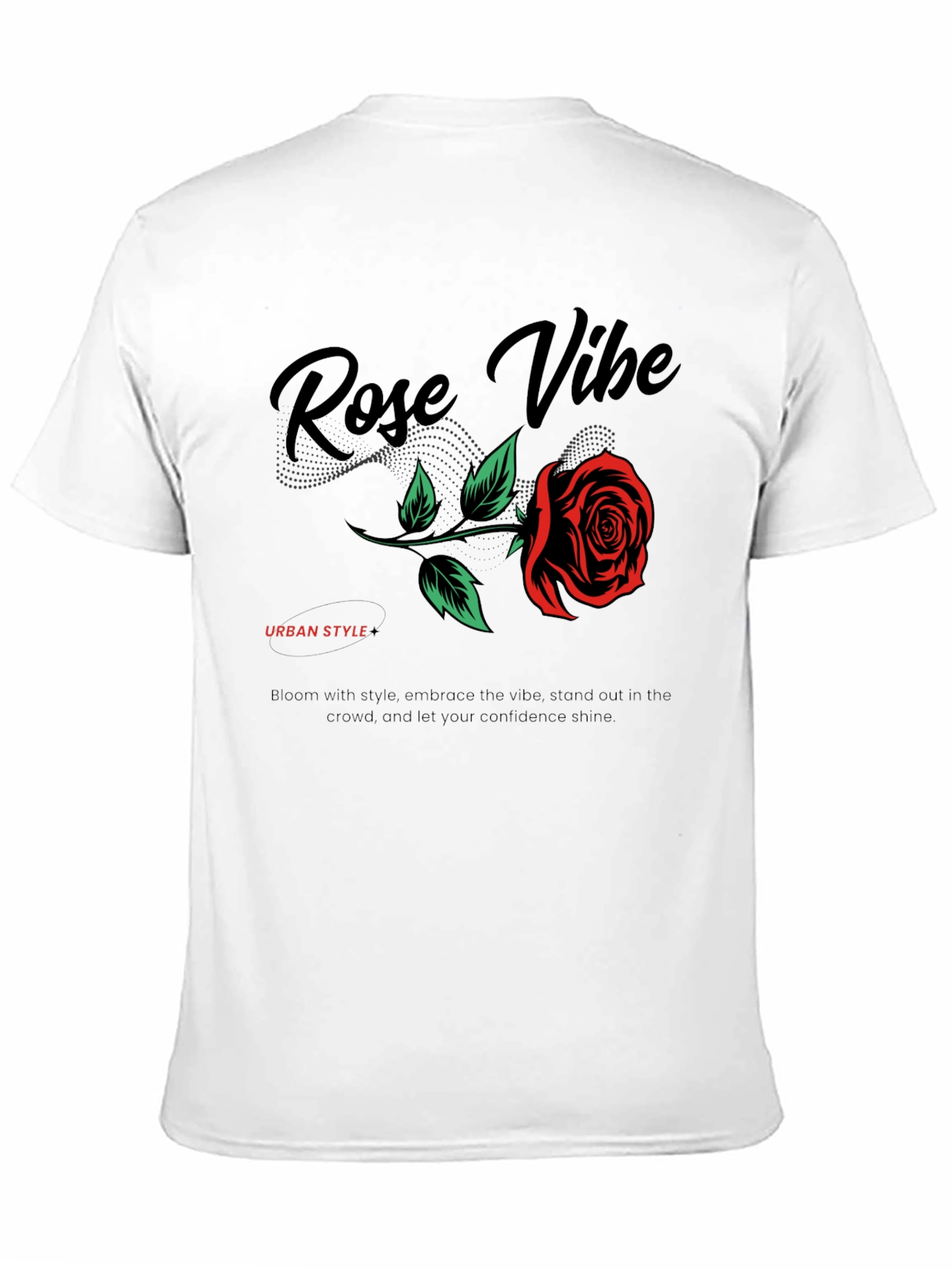 Rose Vibe Graphic Tee - Urban Style
