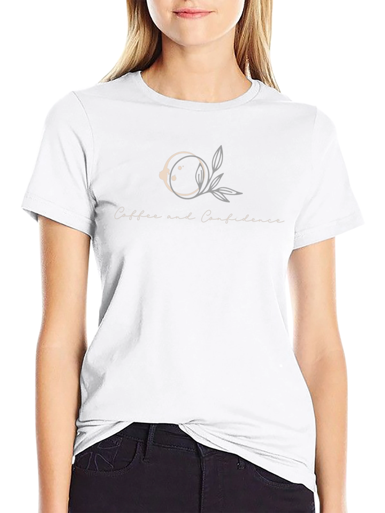 Coffee and Confidence Graphic Tee - Casual Comfort